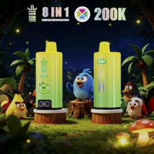 Bang King 200K Puffs Vape – 8 Smaków w 1, Dual Mesh Coil, LED Display