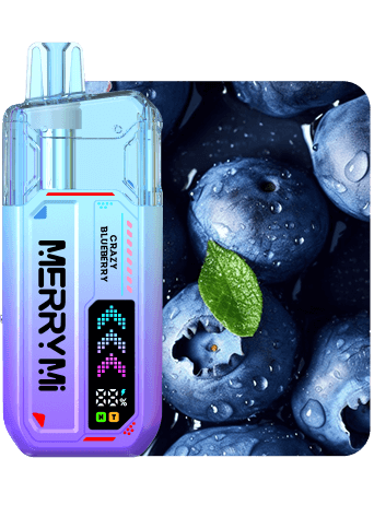 Crazy-Blueberry-2.png Merry Mi Mecha X 36000 Puffs – jednorazowy vape 36K z Turbo Mode - obrazek 1