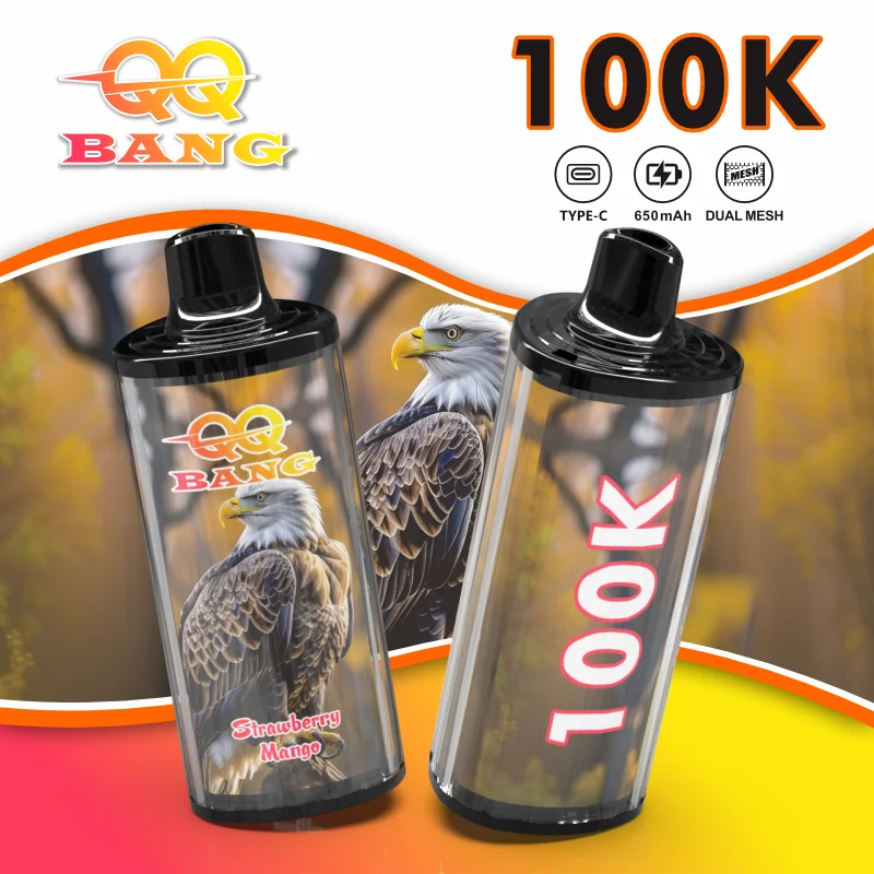 QQ-Bang-100K-Vape-Strawberry-Mango.webp QQ Bang 100K Puffs - jednorazowy vape Dual Mesh z USB-C - obrazek 1