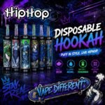 HIPHOP 80K elektroniczny shisha – 80 000 zaciągnięć, 35 ml wkład i Mesh Coil
