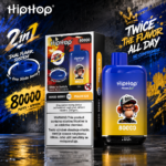 BANG x HipHop TWINS 80K – jednorazowy vape 2 na 1 z dwoma smakami i wyświetlaczem LED - obrazek 10