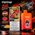 BANG x HipHop TWINS 80K – jednorazowy vape 2 na 1 z dwoma smakami i wyświetlaczem LED - obrazek 6